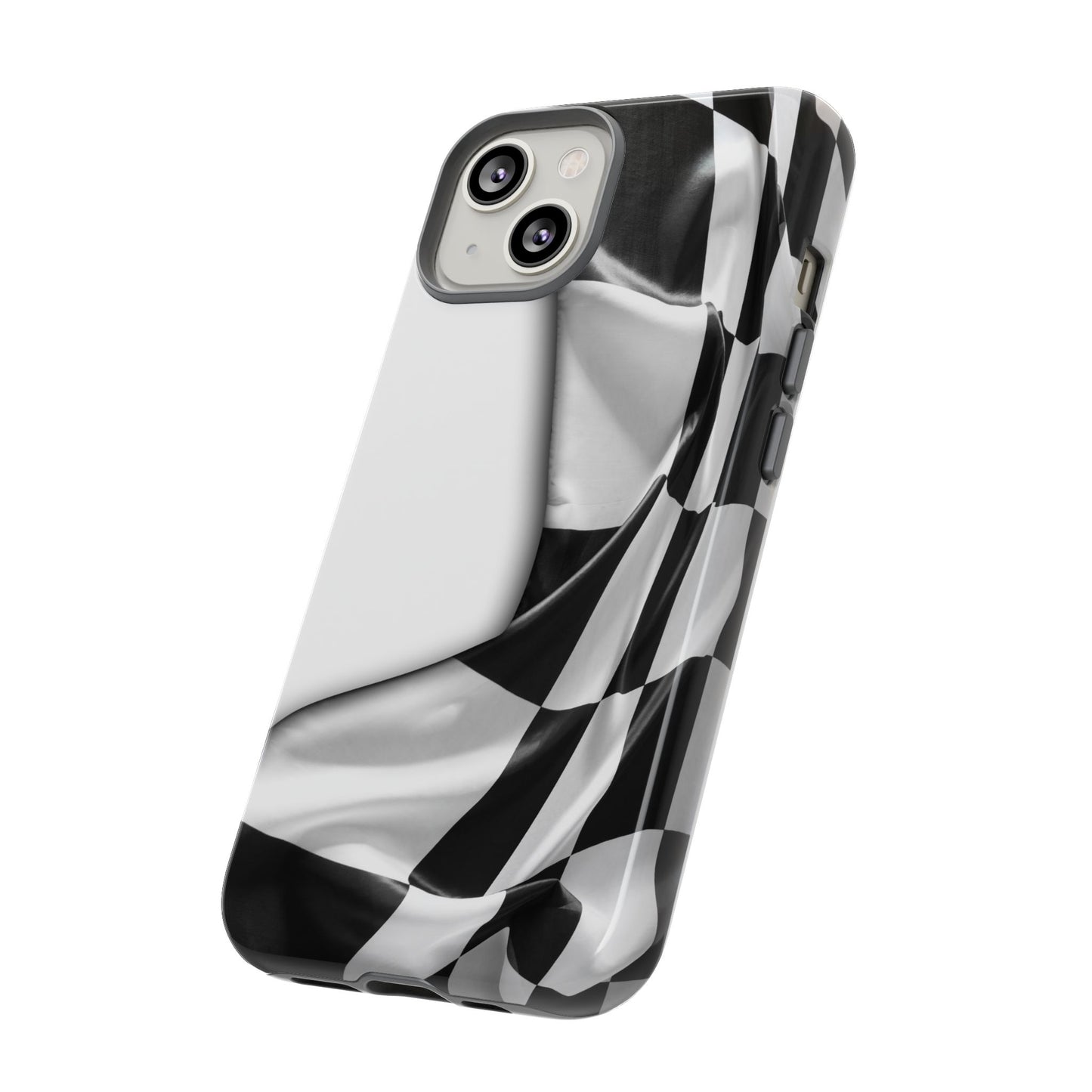 Racing Flag IPhone Case, Checkered Design Race Fans Tough Case