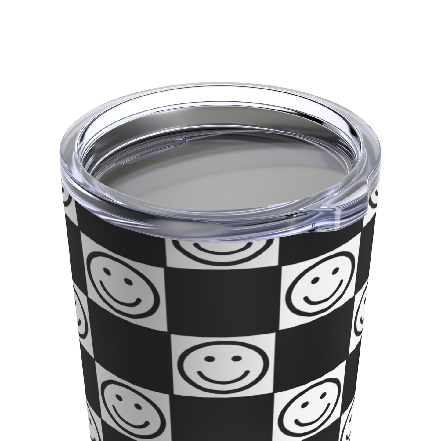 Happy Face Checker Tumbler 20oz