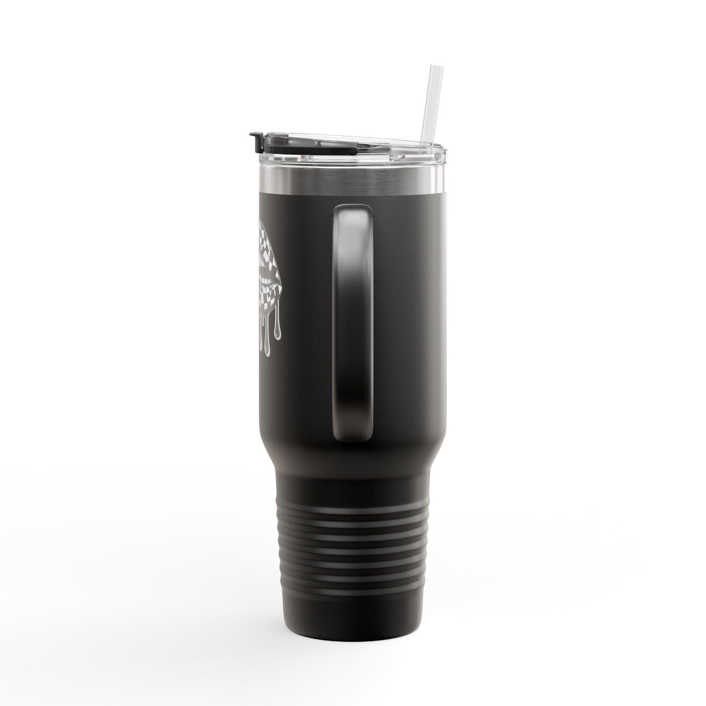 Stylish Insulated Travel Mug, with Dripping Lip Design, Perfect for Coffee Lovers, Gift for Holidays, 40oz, Reusable Tumbler
