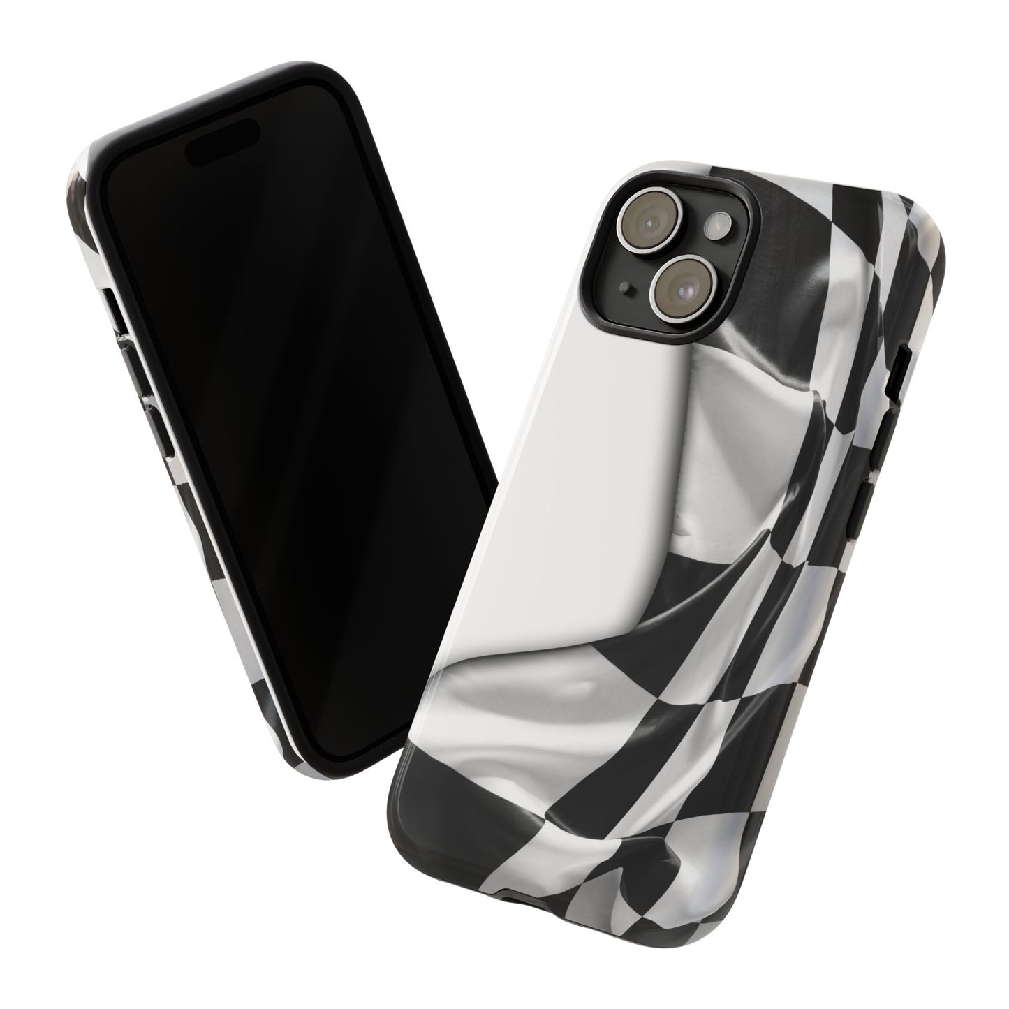 Racing Flag IPhone Case, Checkered Design Race Fans Tough Case
