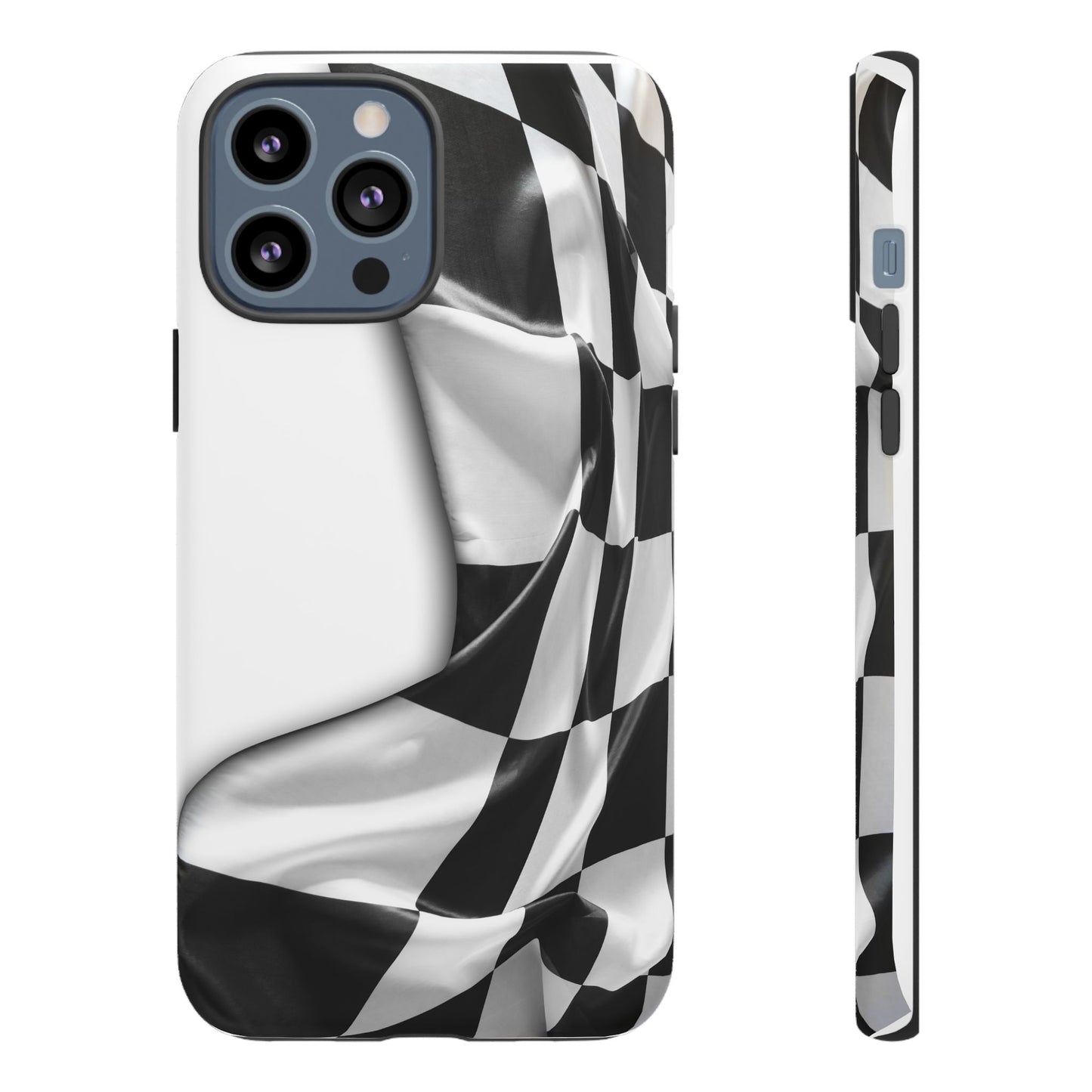 Racing Flag IPhone Case, Checkered Design Race Fans Tough Case