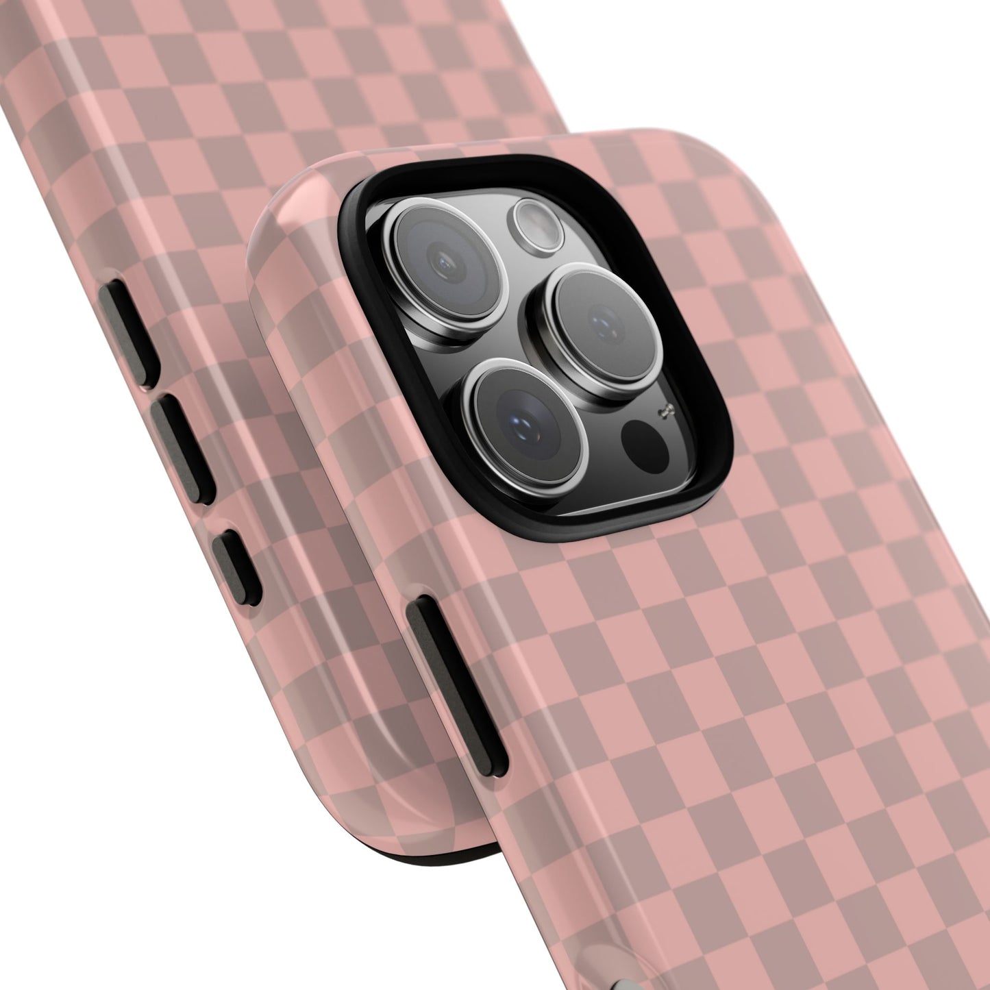 Pink Tan Checkerboard Checkered IPhone Tough Case