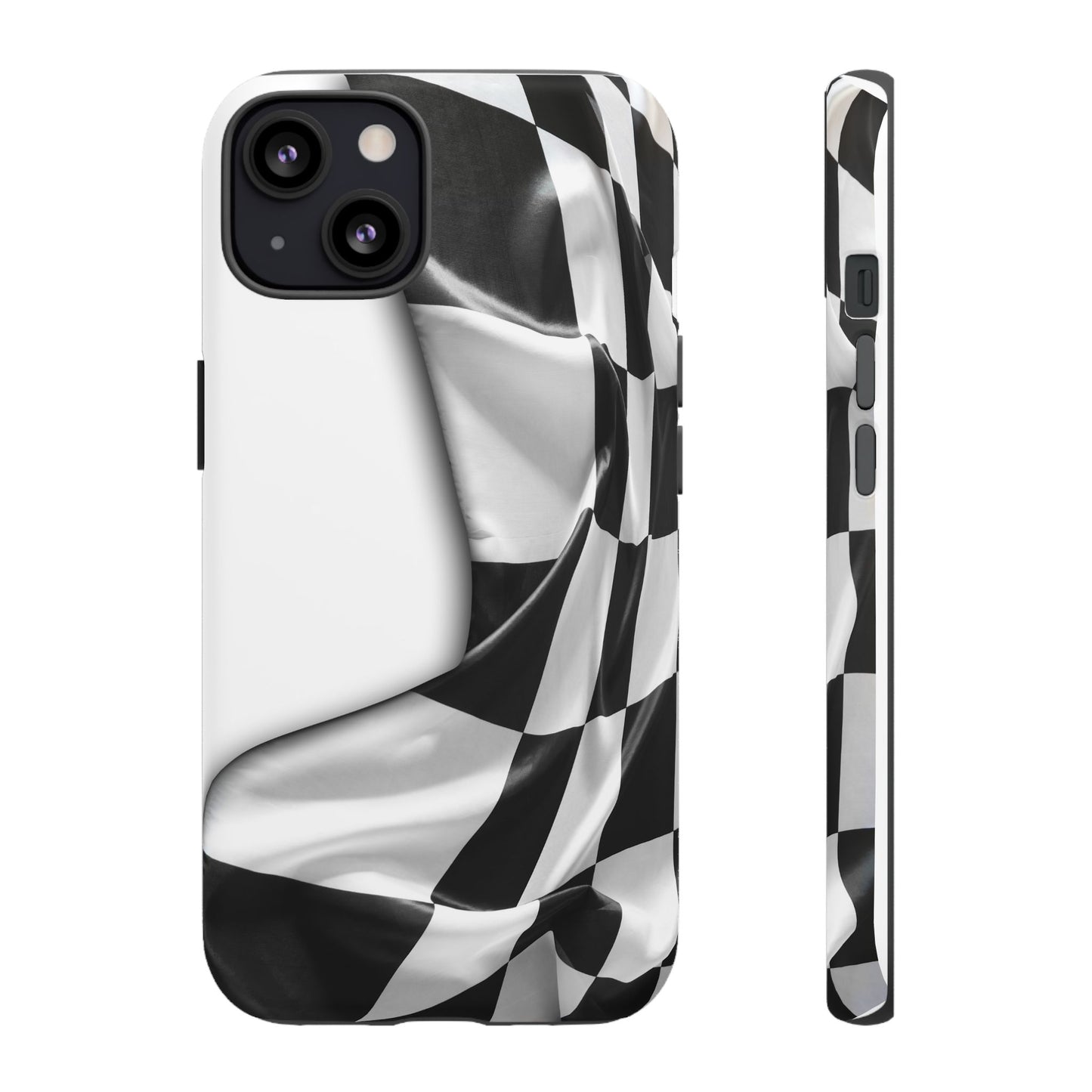 Racing Flag IPhone Case, Checkered Design Race Fans Tough Case