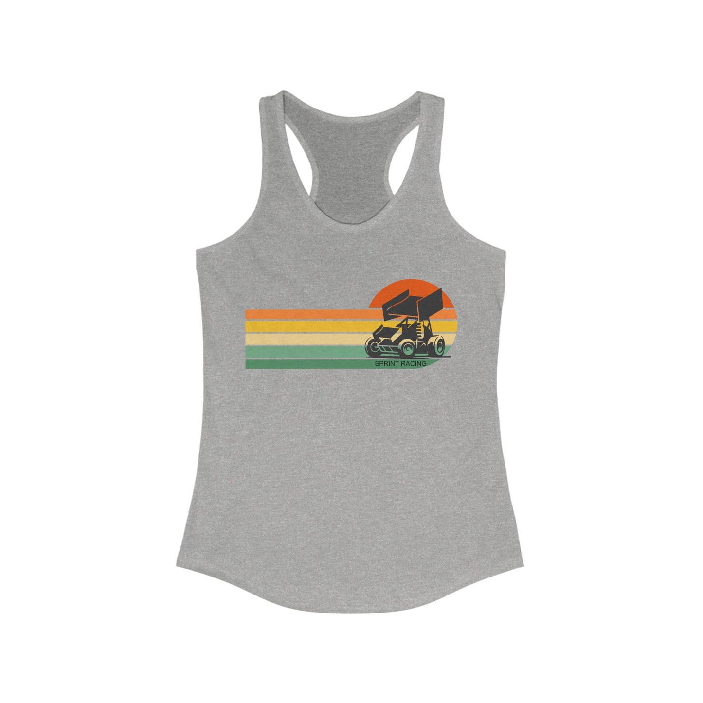 RETRO Sprint Car Racing Racerback Tank Tops