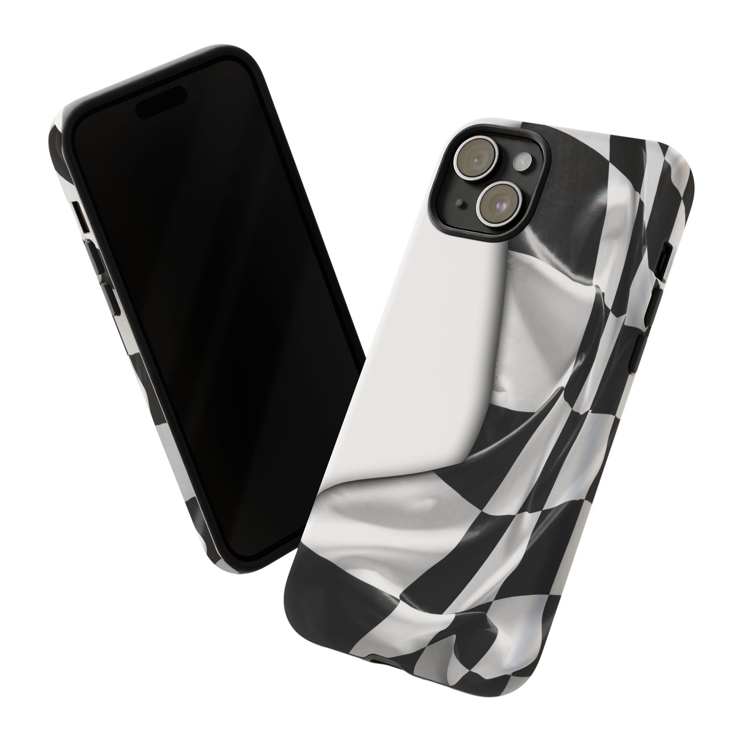 Racing Flag IPhone Case, Checkered Design Race Fans Tough Case