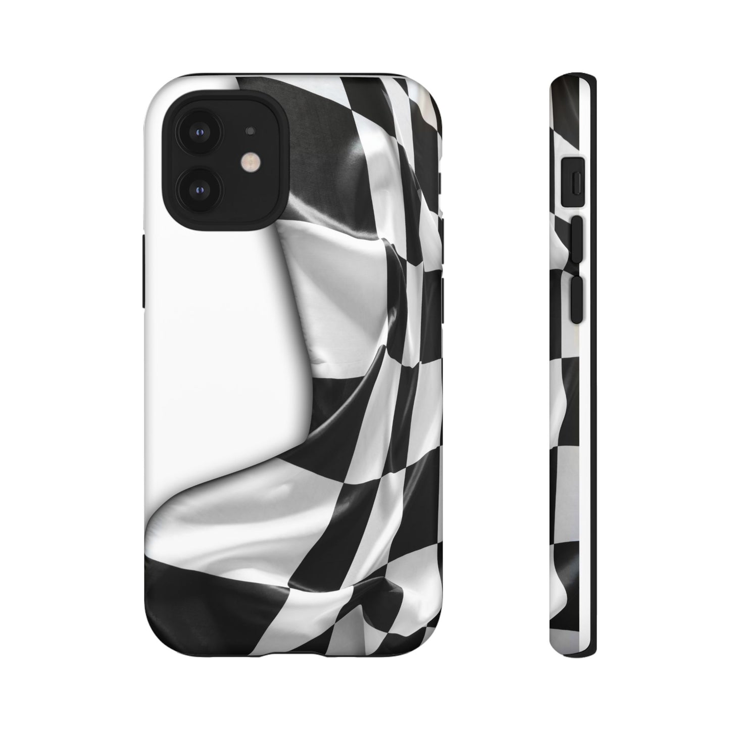 Racing Flag IPhone Case, Checkered Design Race Fans Tough Case