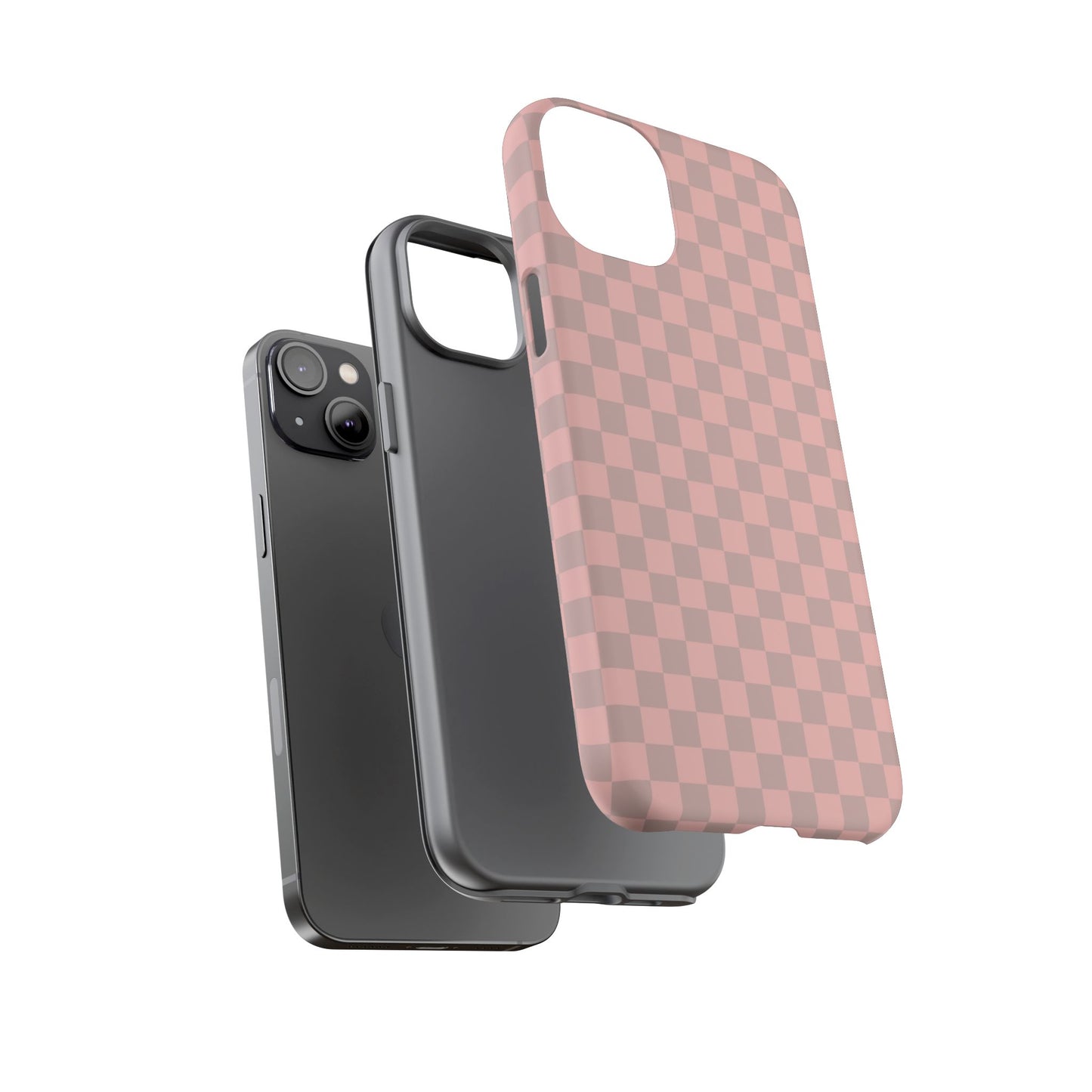 Pink Tan Checkerboard Checkered IPhone Tough Case