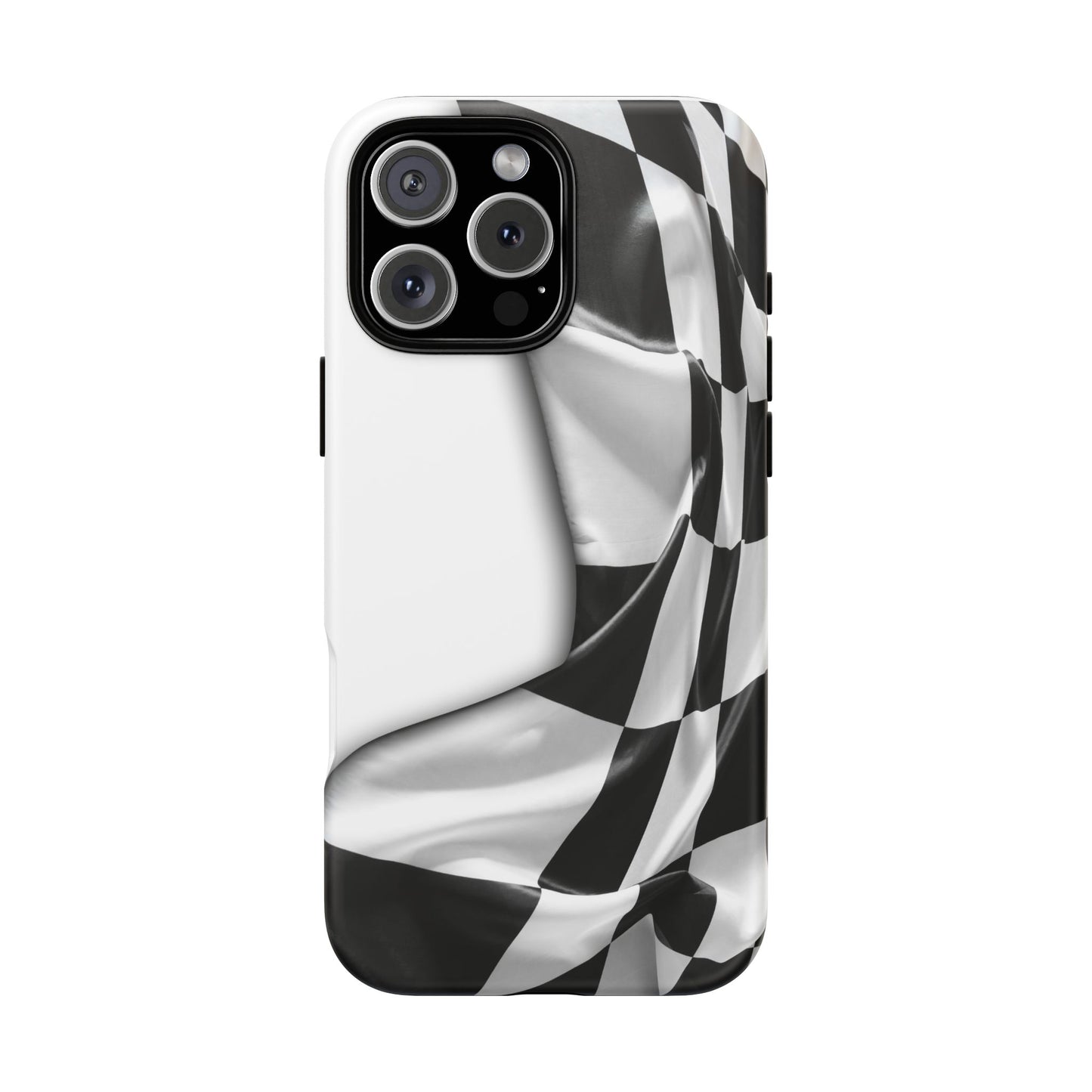 Racing Flag IPhone Case, Checkered Design Race Fans Tough Case
