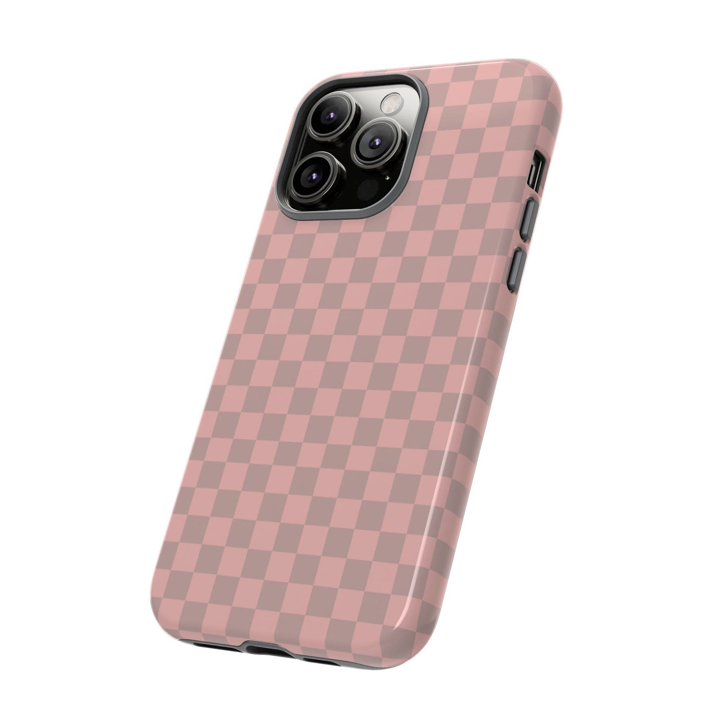 Pink Tan Checkerboard Checkered IPhone Tough Case