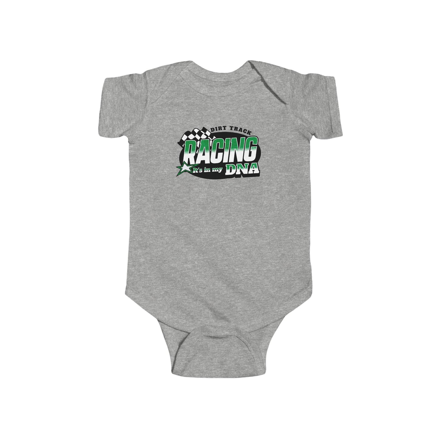 Dirt Track Racing It's In My DNA Infant Jersey Bodysuit