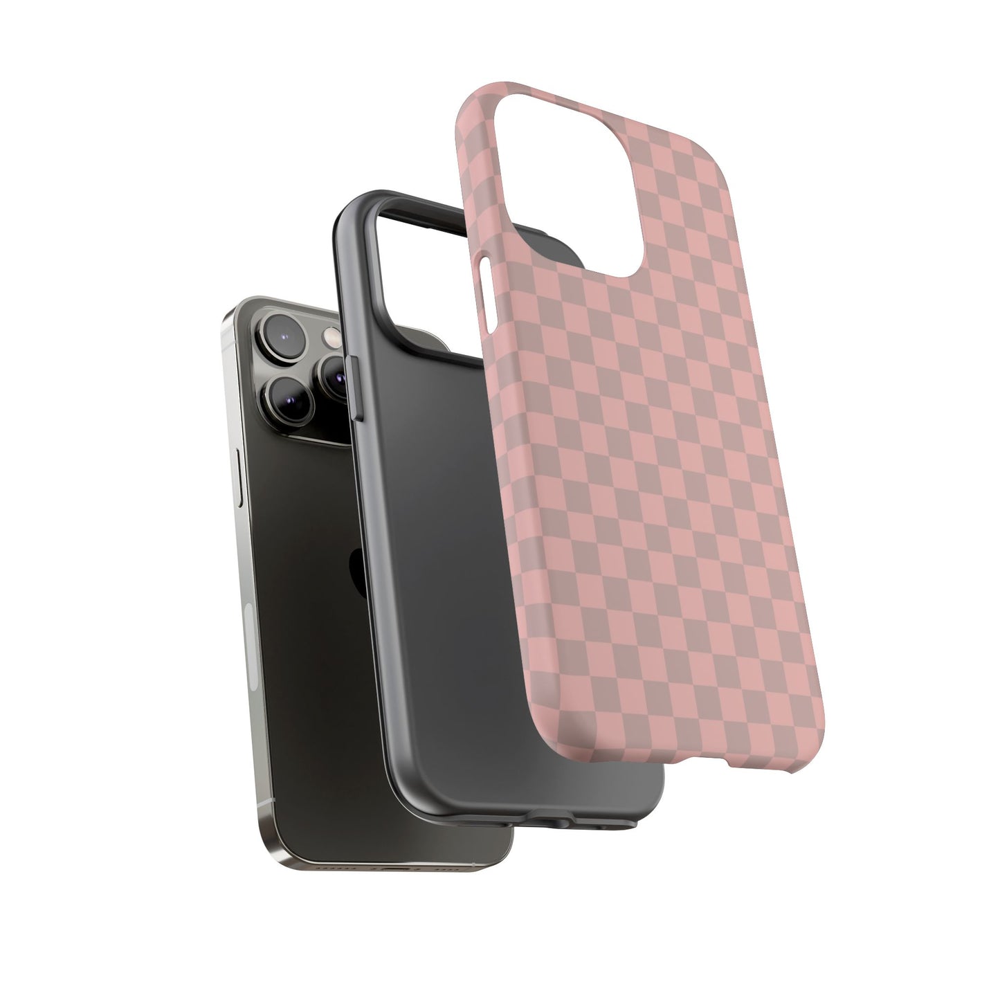 Pink Tan Checkerboard Checkered IPhone Tough Case