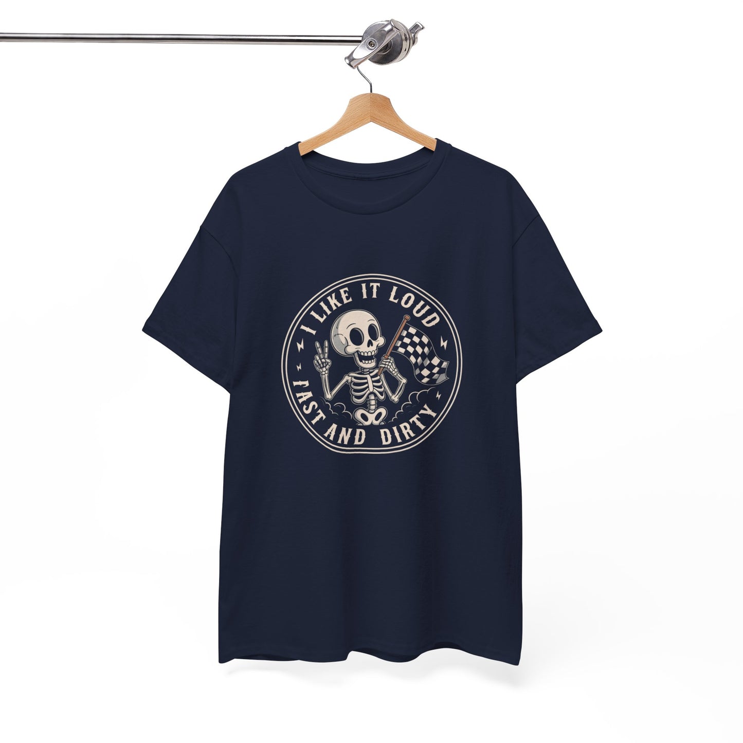 Loud and Proud Skeleton Tee - Dirt Track Racing T-Shirt
