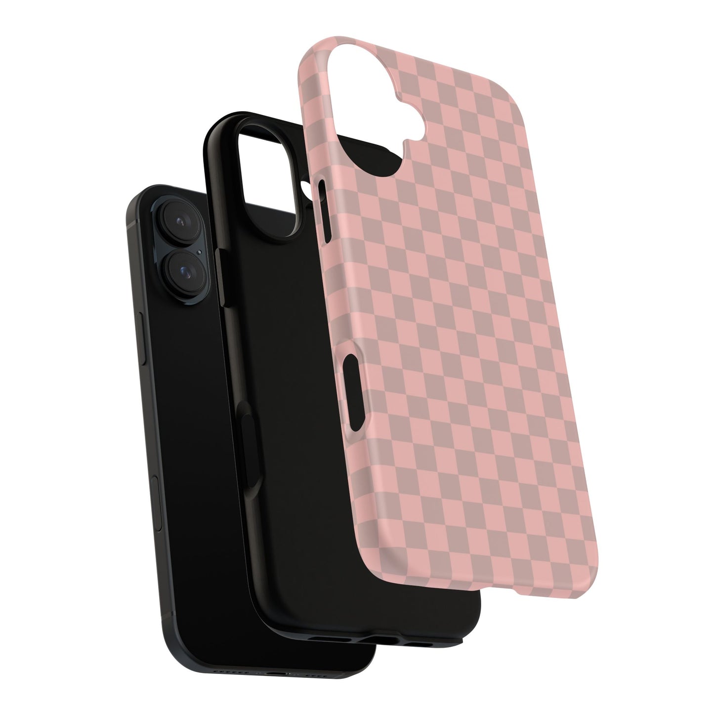 Pink Tan Checkerboard Checkered IPhone Tough Case