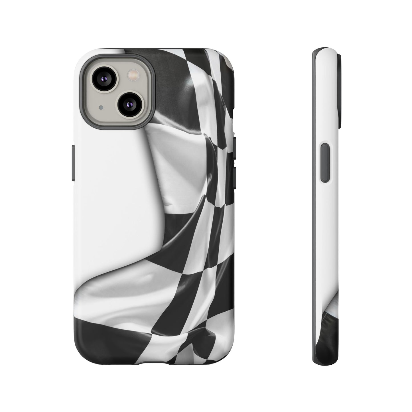 Racing Flag IPhone Case, Checkered Design Race Fans Tough Case