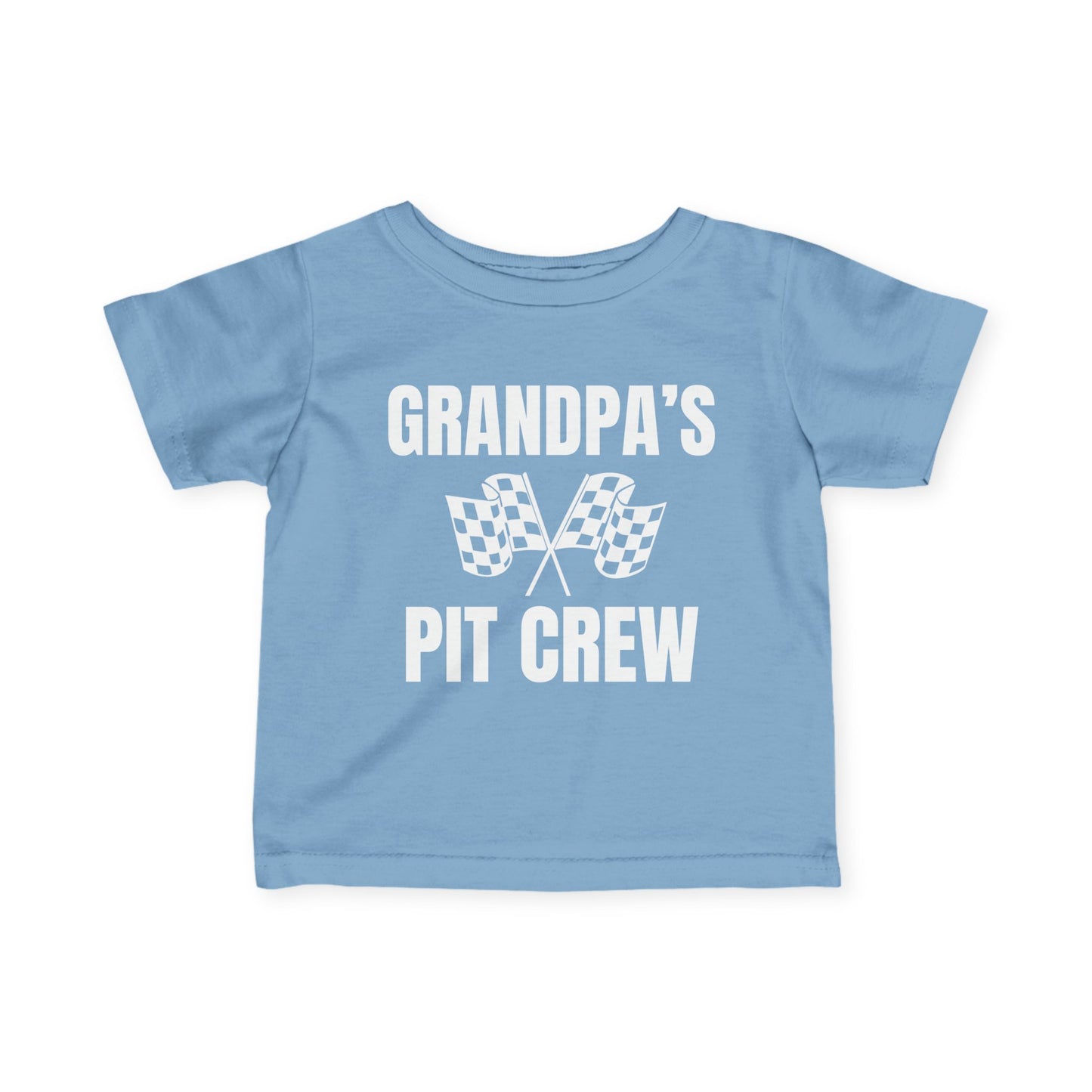 Grandpa's Pit Crew Infant Fine Jersey Tee