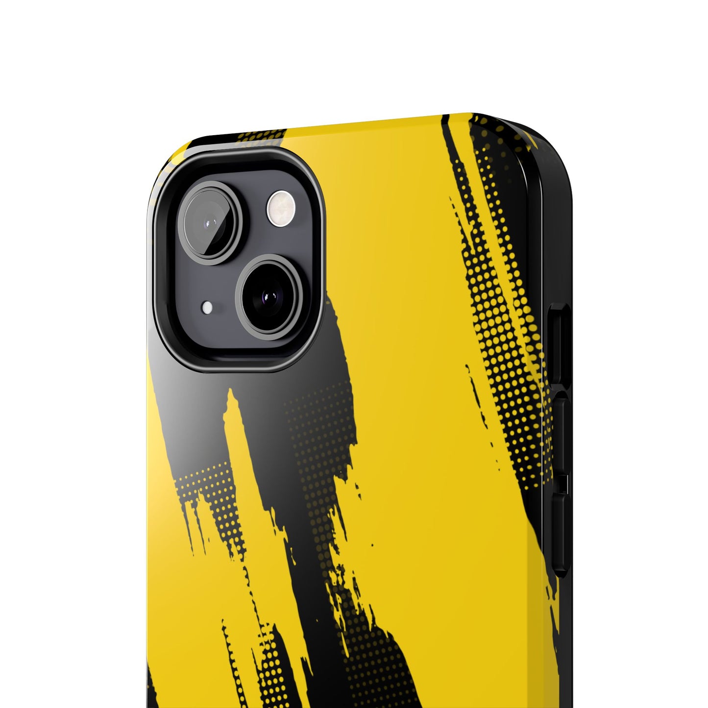 Racing Graphic Yellow Black Tough Phone Cases