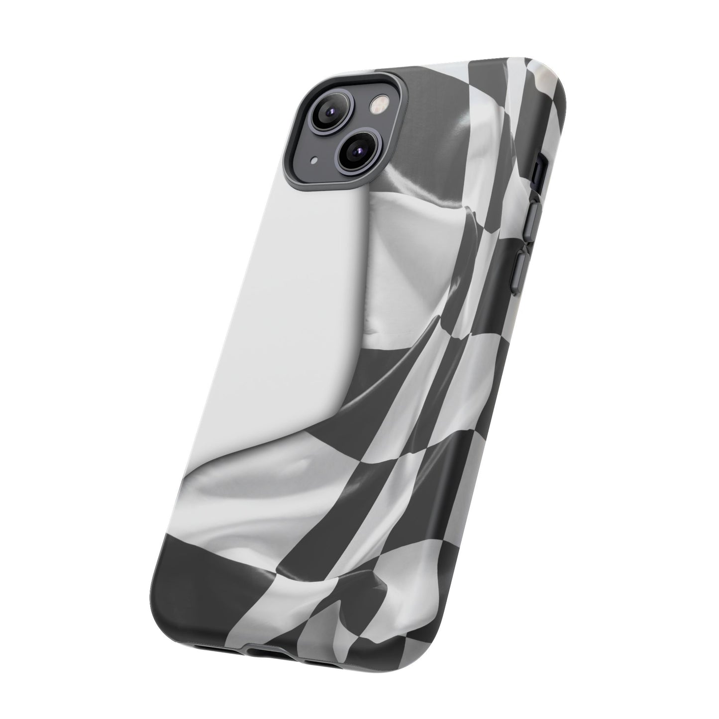 Racing Flag IPhone Case, Checkered Design Race Fans Tough Case