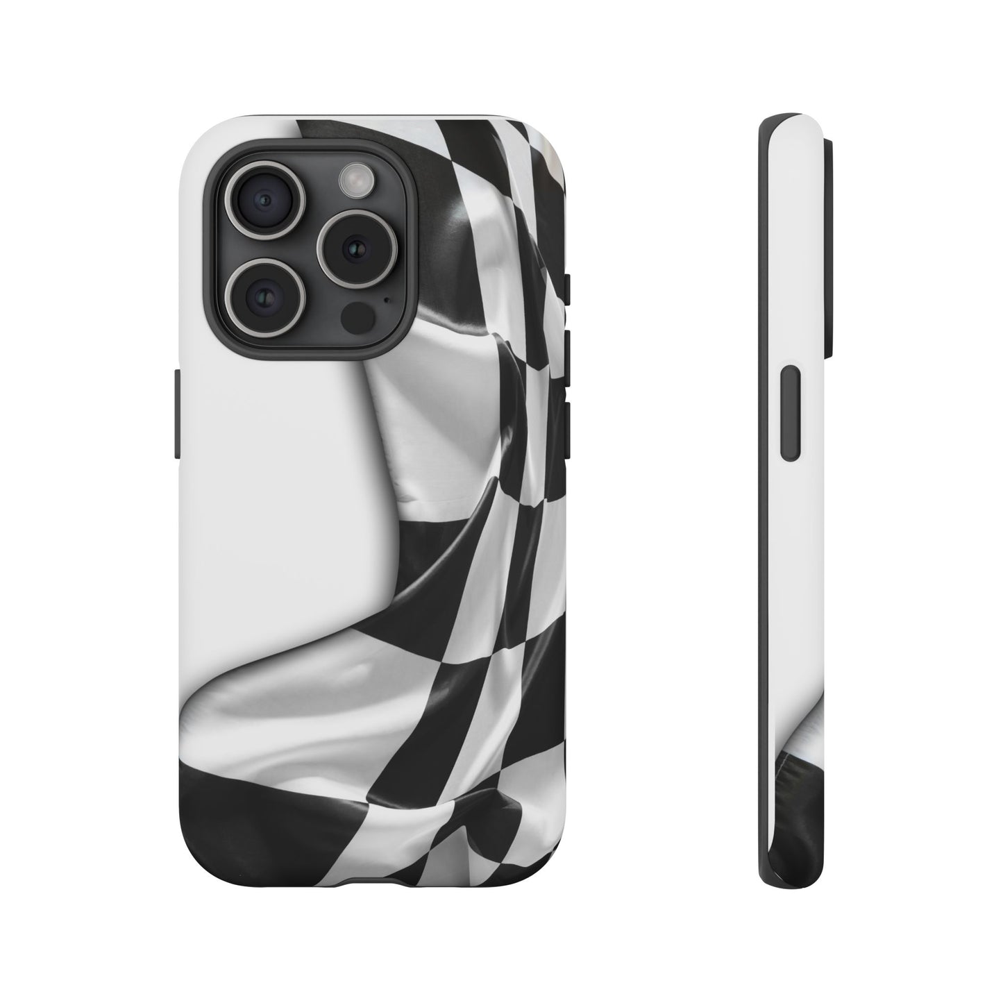 Racing Flag IPhone Case, Checkered Design Race Fans Tough Case