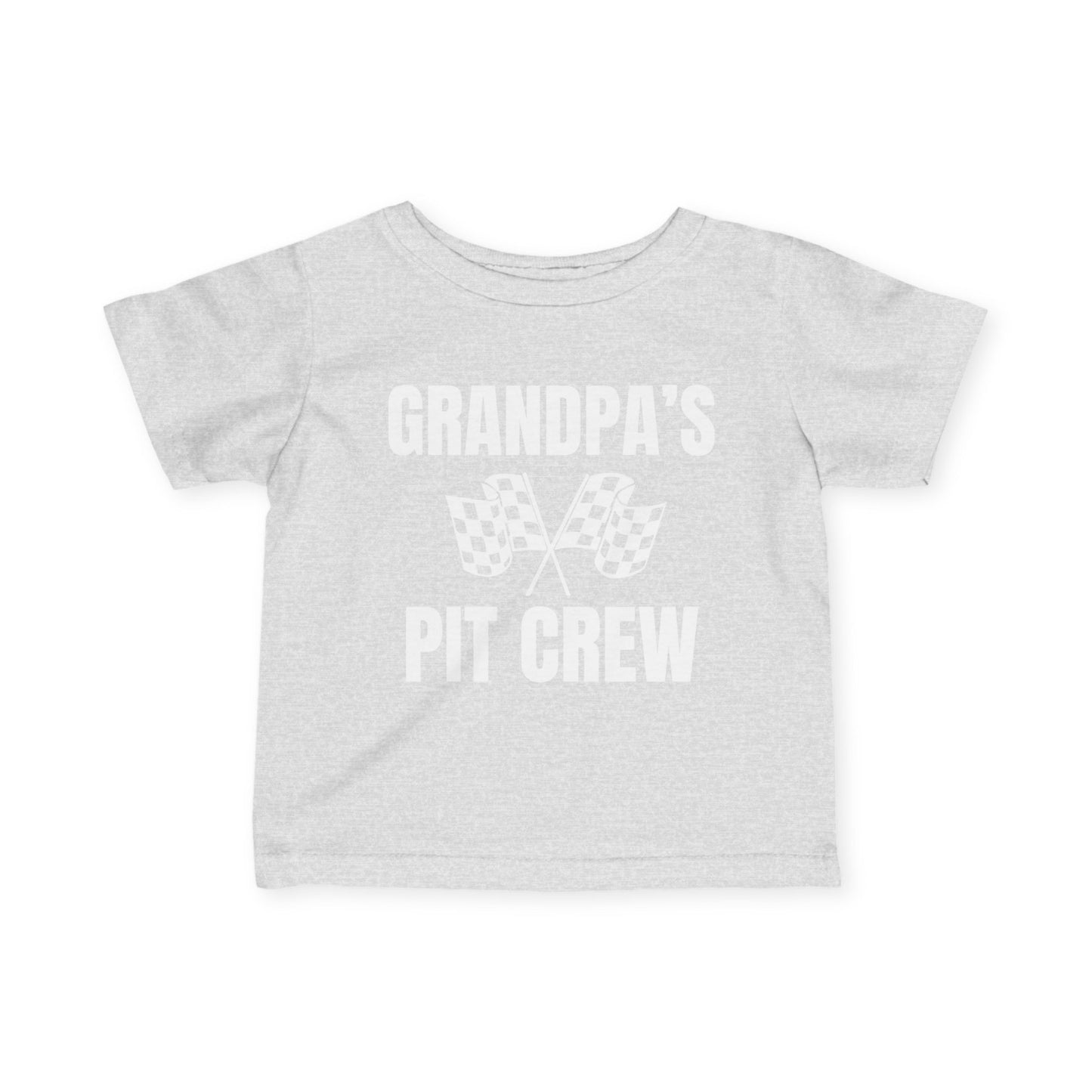 Grandpa's Pit Crew Infant Fine Jersey Tee