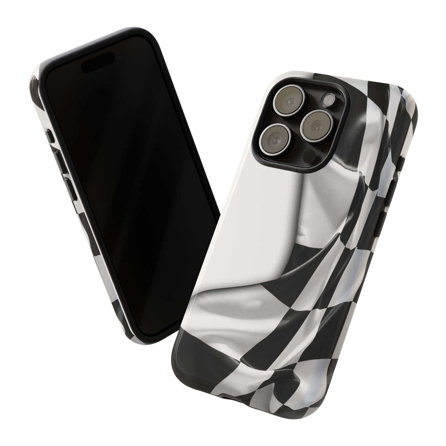 Racing Flag IPhone Case, Checkered Design Race Fans Tough Case