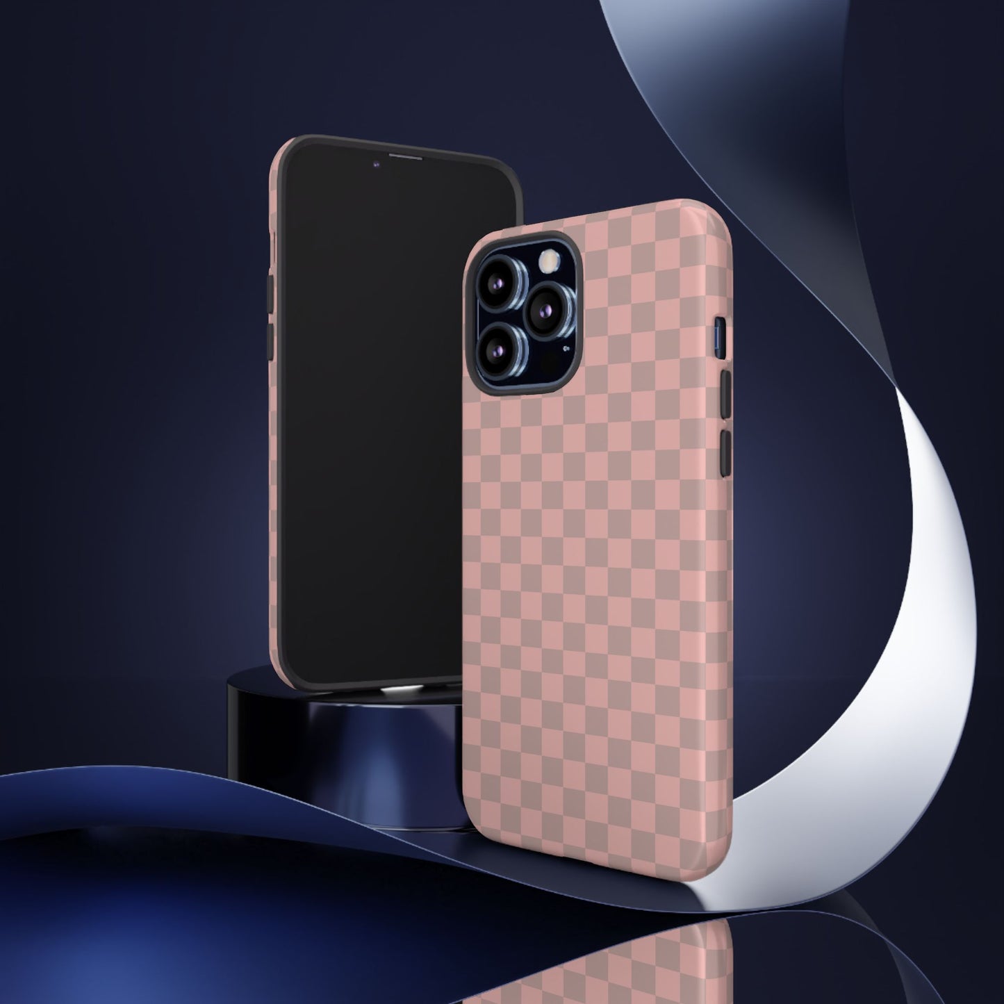 Pink Tan Checkerboard Checkered IPhone Tough Case