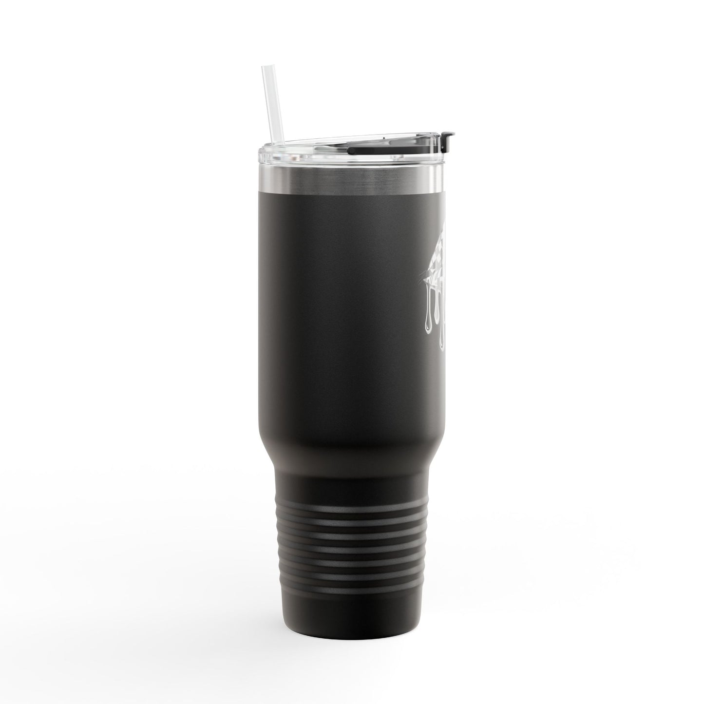Stylish Insulated Travel Mug, with Dripping Lip Design, Perfect for Coffee Lovers, Gift for Holidays, 40oz, Reusable Tumbler