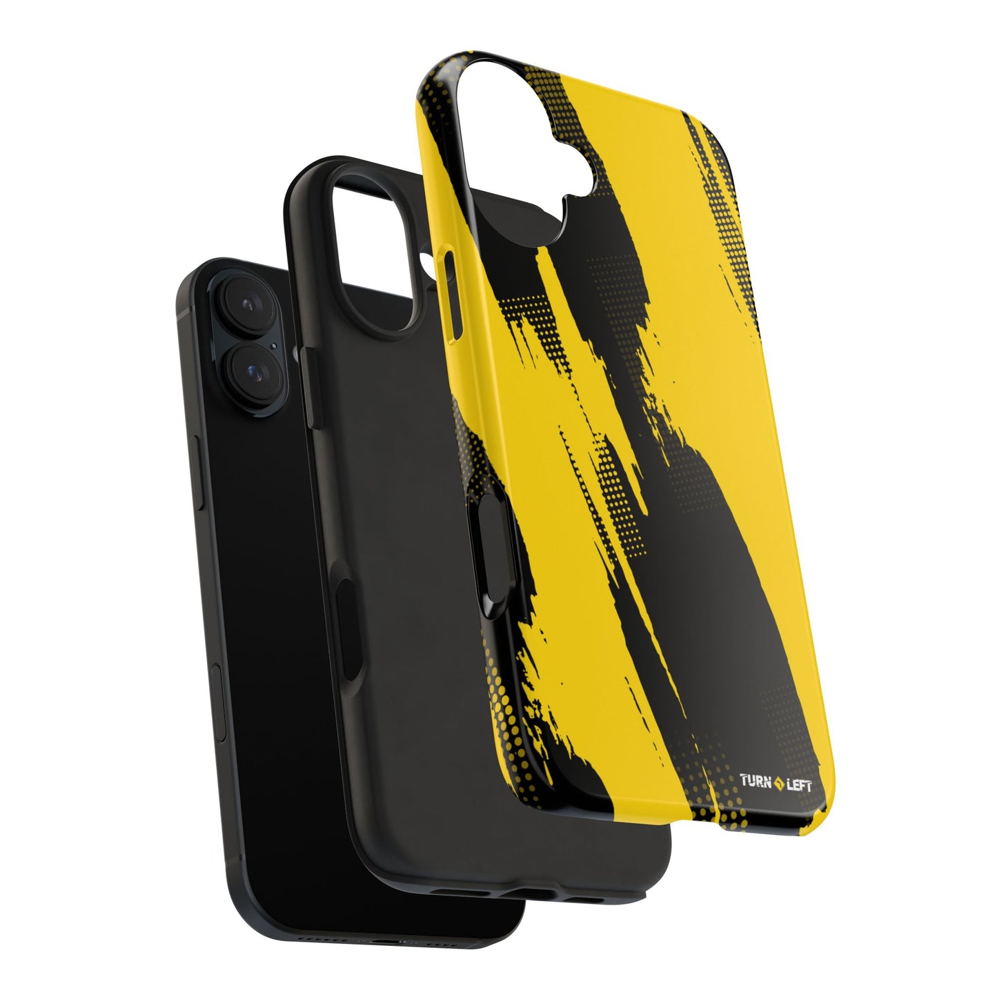 Racing Graphic Yellow Black Tough Phone Cases