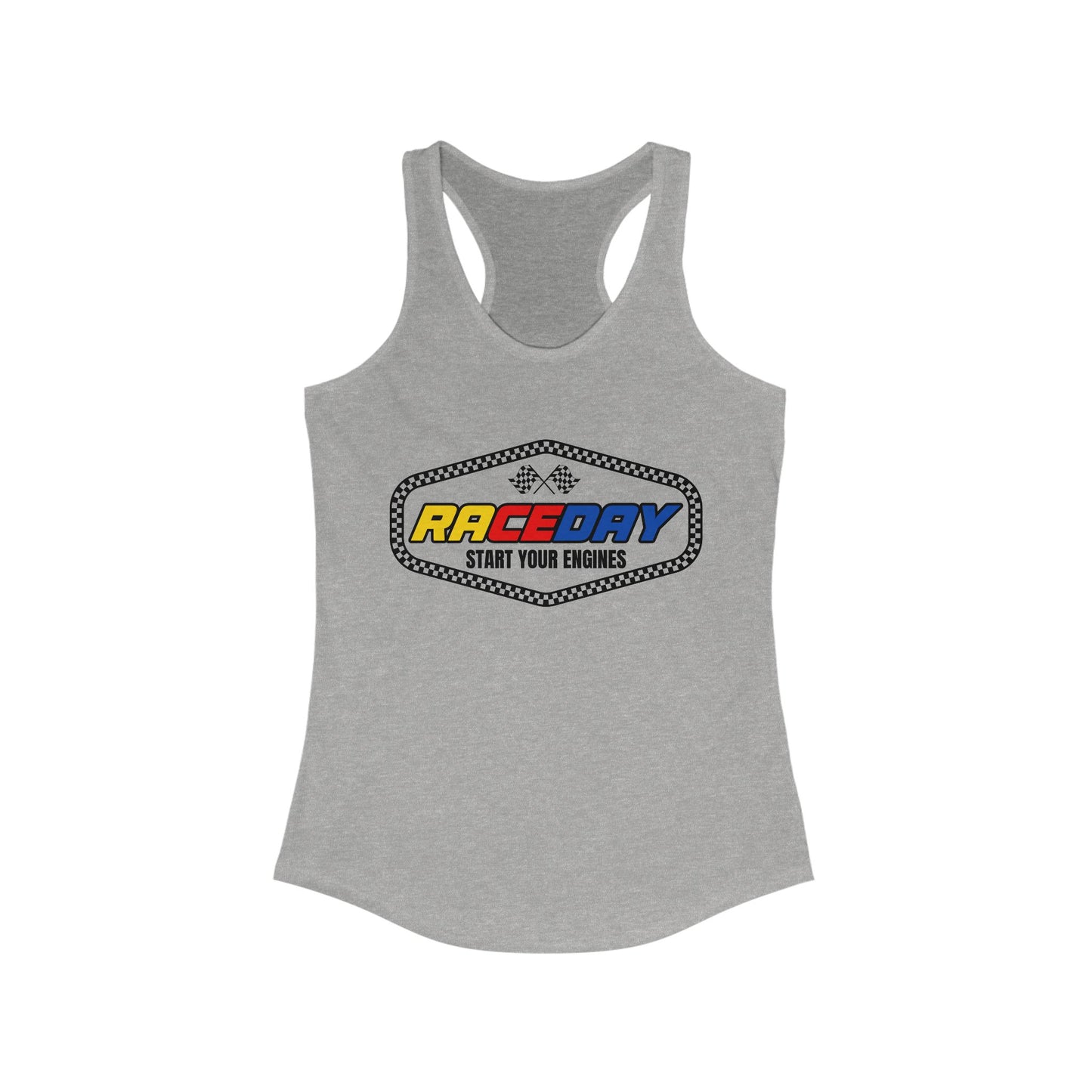 Raceday Start Your Engines Racerback Tank Top