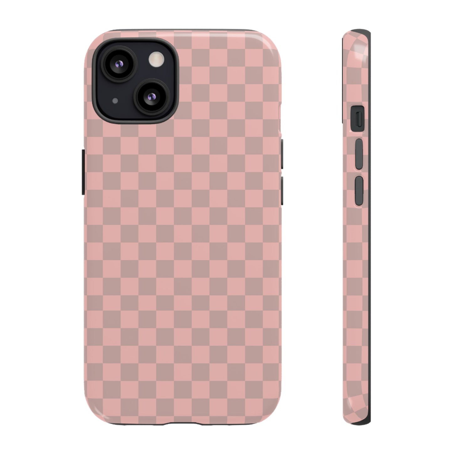 Pink Tan Checkerboard Checkered IPhone Tough Case
