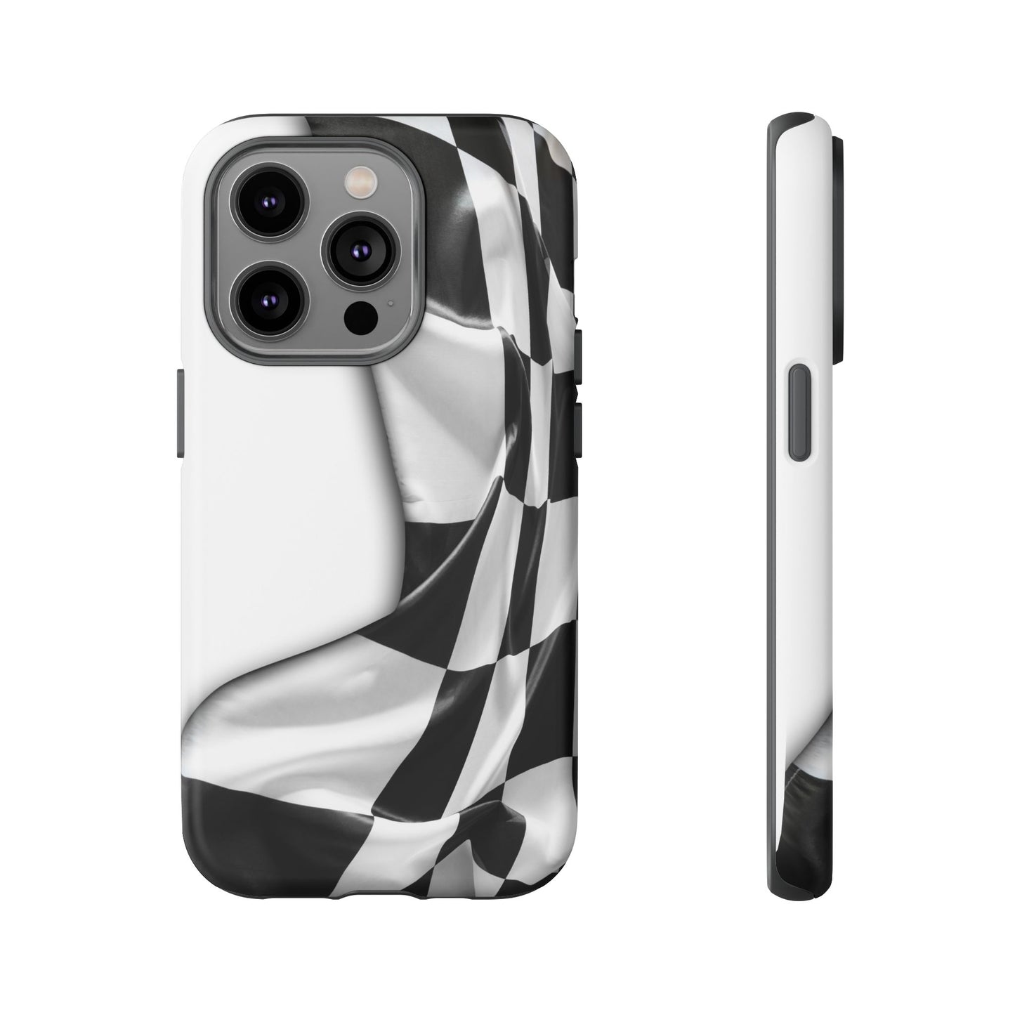 Racing Flag IPhone Case, Checkered Design Race Fans Tough Case