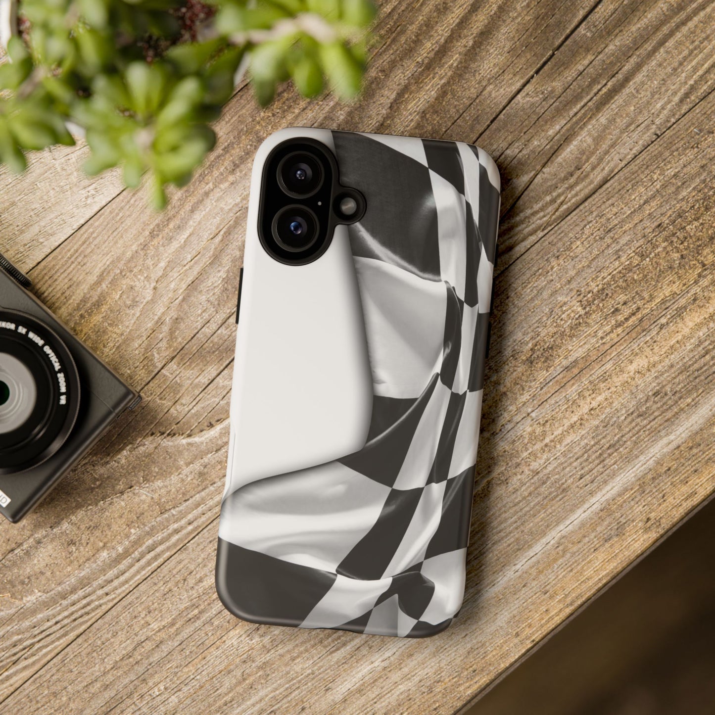 Racing Flag IPhone Case, Checkered Design Race Fans Tough Case