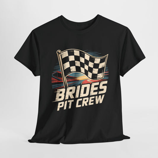 Racing Bride Tee, Brides Pit Crew T=Shirt, Wedding Shirt, Motorsport Gift, Unique Bridal Tee, Fun Bachelorette Outfit