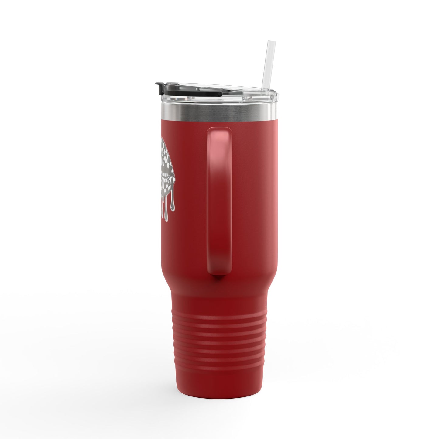 Stylish Insulated Travel Mug, with Dripping Lip Design, Perfect for Coffee Lovers, Gift for Holidays, 40oz, Reusable Tumbler