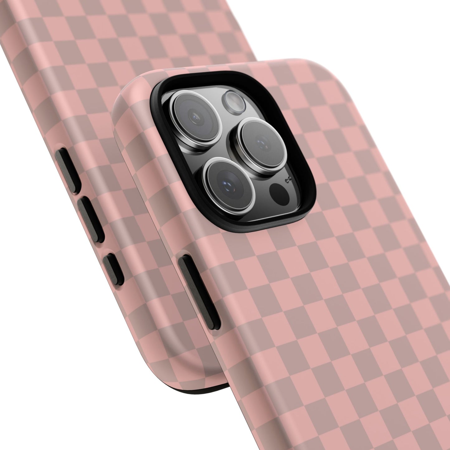 Pink Tan Checkerboard Checkered IPhone Tough Case