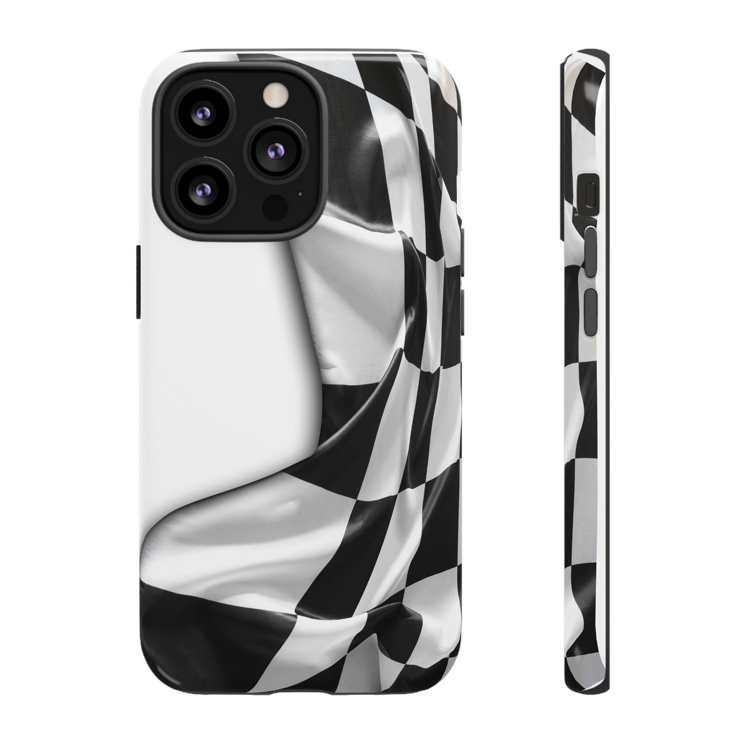 Racing Flag IPhone Case, Checkered Design Race Fans Tough Case