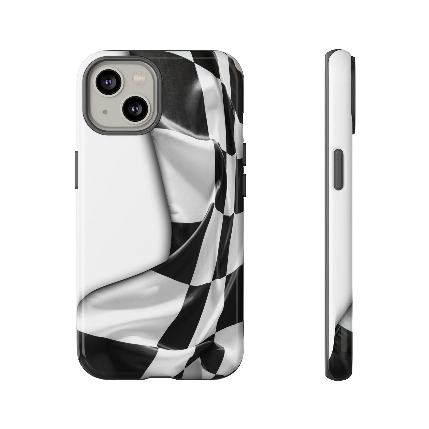Racing Flag IPhone Case, Checkered Design Race Fans Tough Case