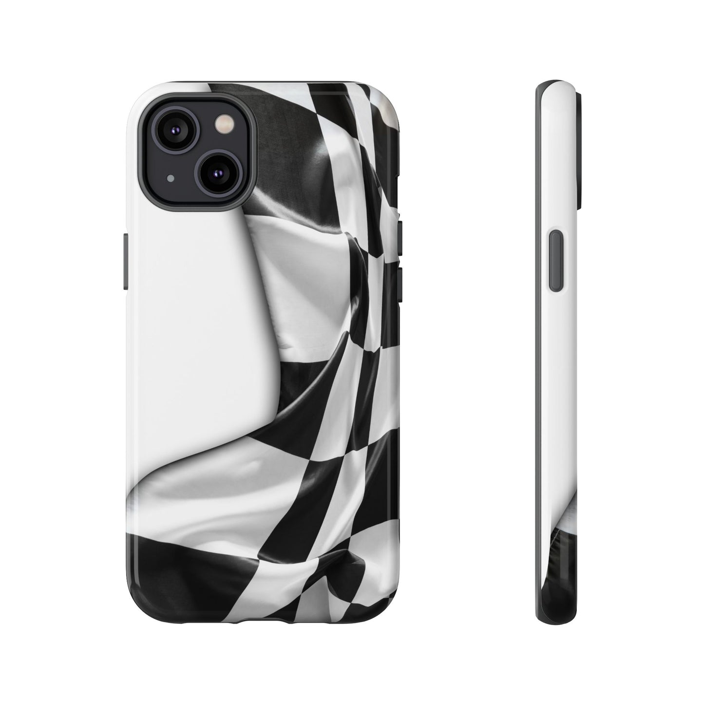 Racing Flag IPhone Case, Checkered Design Race Fans Tough Case