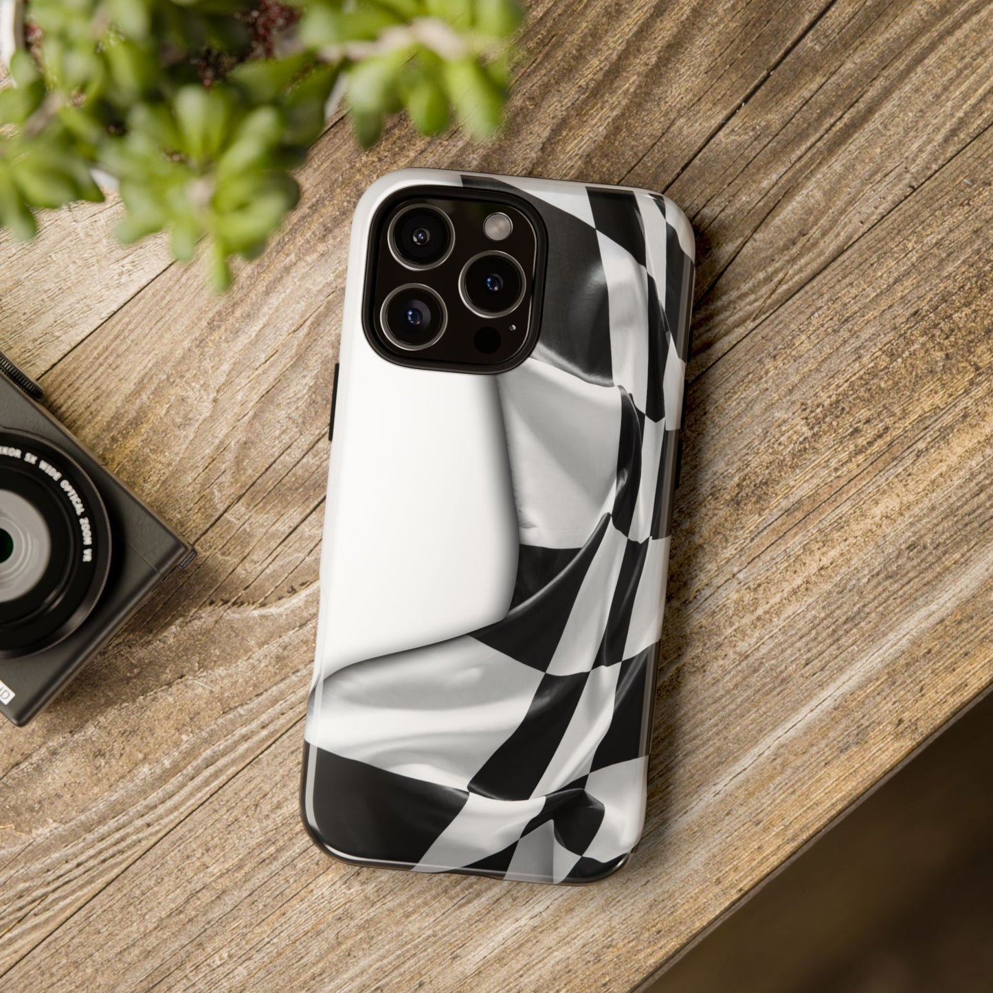Racing Flag IPhone Case, Checkered Design Race Fans Tough Case