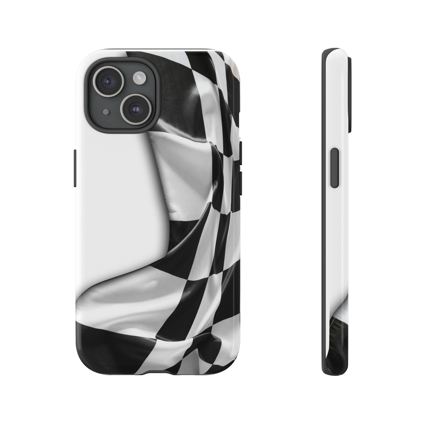 Racing Flag IPhone Case, Checkered Design Race Fans Tough Case