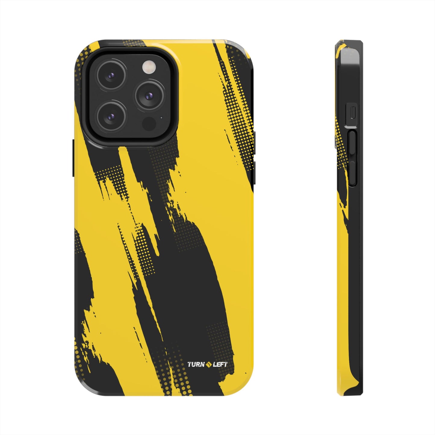 Racing Graphic Yellow Black Tough Phone Cases