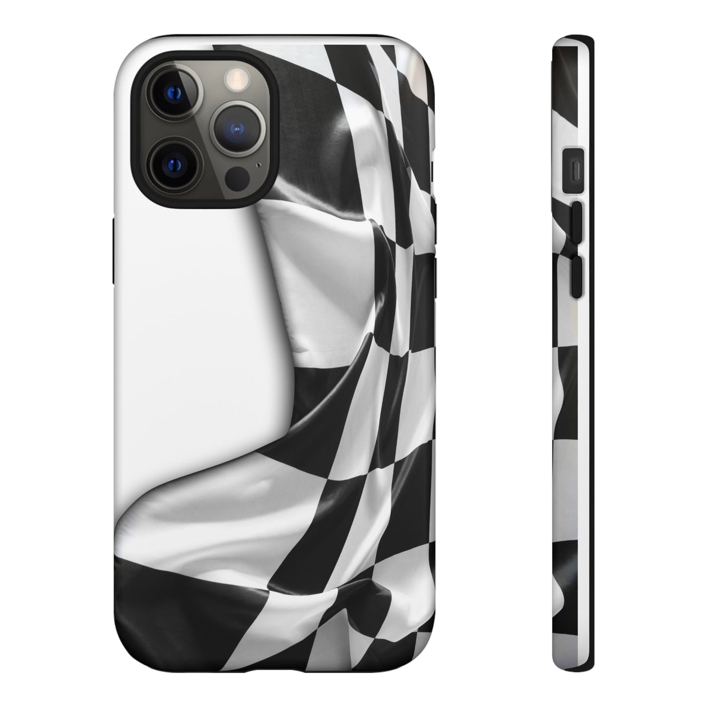 Racing Flag IPhone Case, Checkered Design Race Fans Tough Case