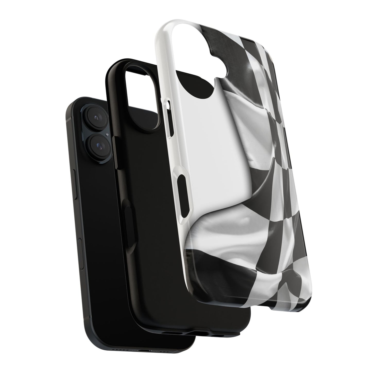 Racing Flag IPhone Case, Checkered Design Race Fans Tough Case