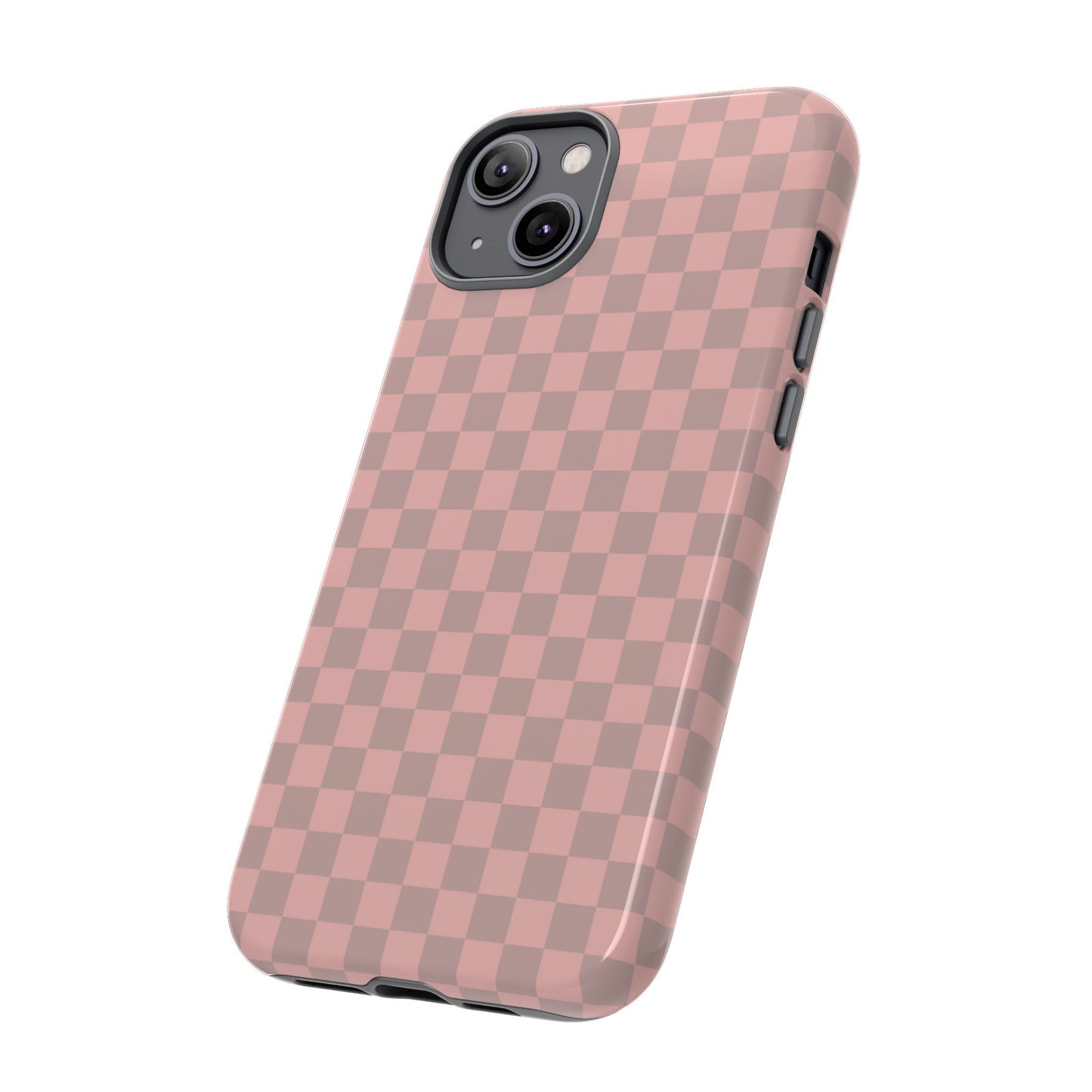 Pink Tan Checkerboard Checkered IPhone Tough Case