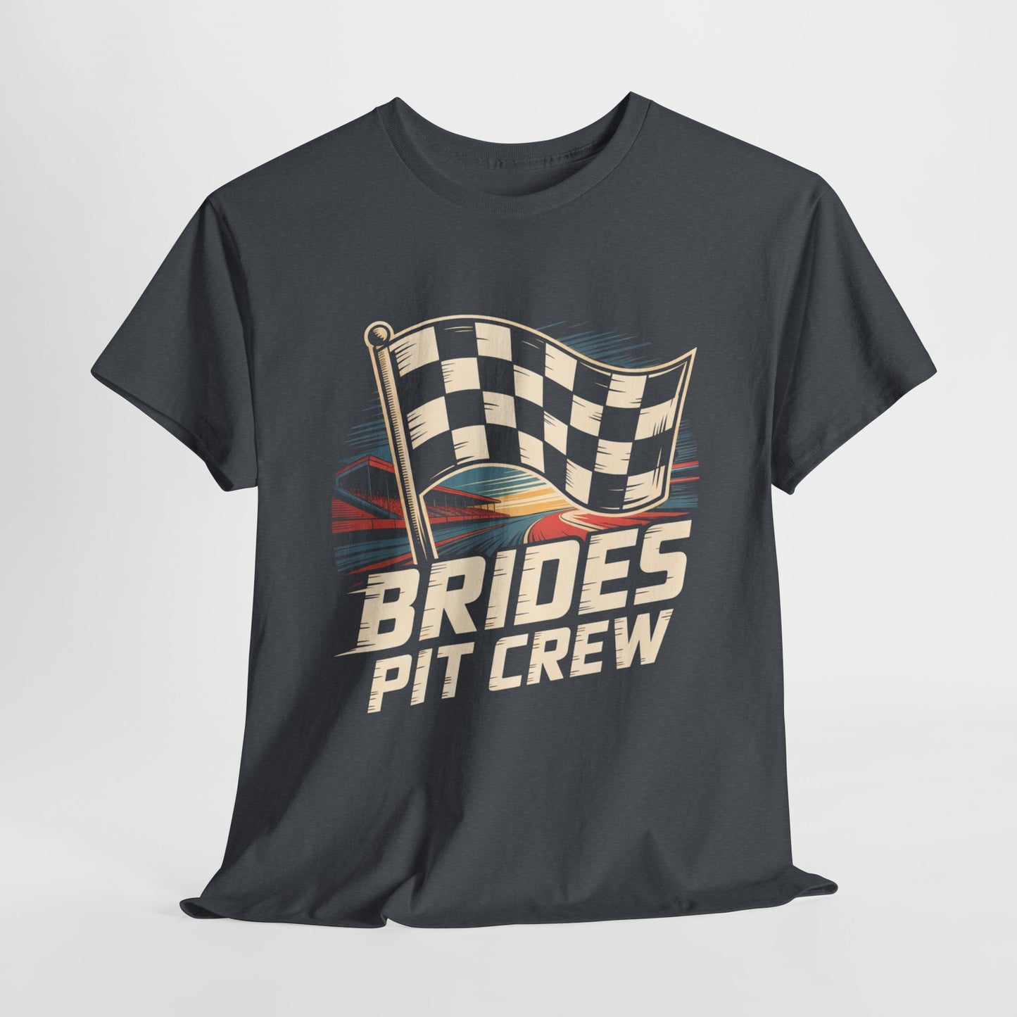 Racing Bride Tee, Brides Pit Crew T=Shirt, Wedding Shirt, Motorsport Gift, Unique Bridal Tee, Fun Bachelorette Outfit