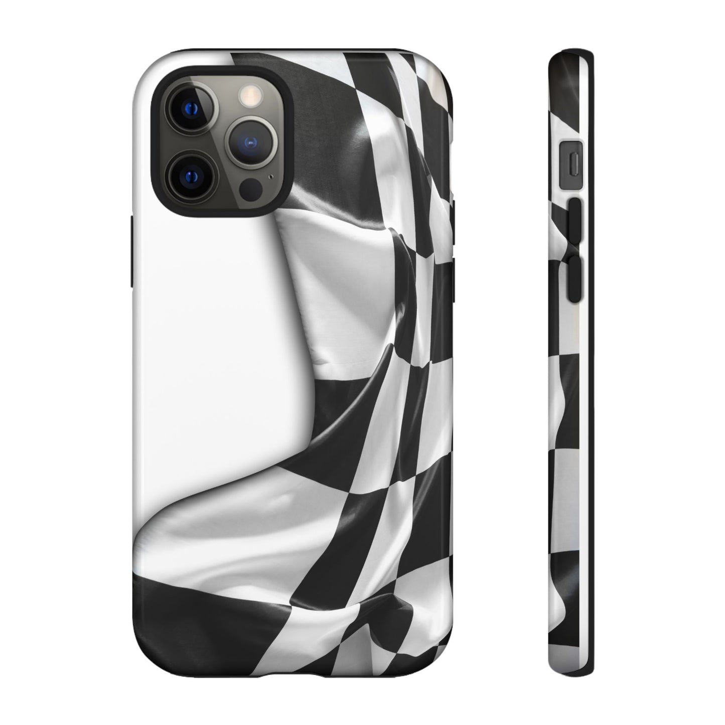 Racing Flag IPhone Case, Checkered Design Race Fans Tough Case