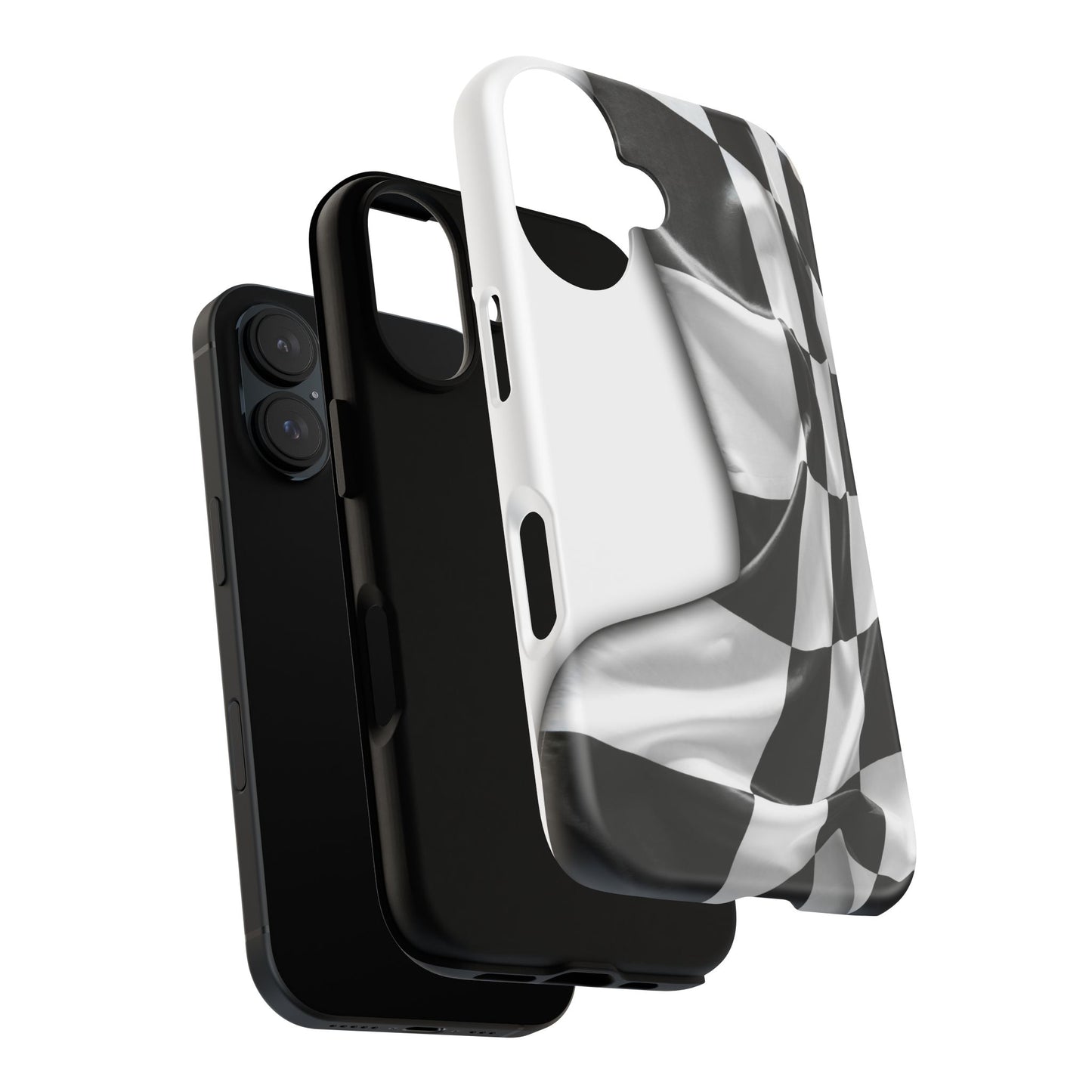 Racing Flag IPhone Case, Checkered Design Race Fans Tough Case