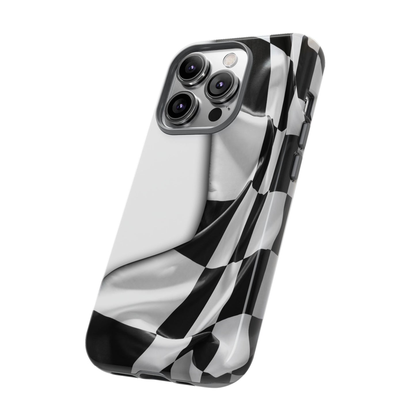 Racing Flag IPhone Case, Checkered Design Race Fans Tough Case