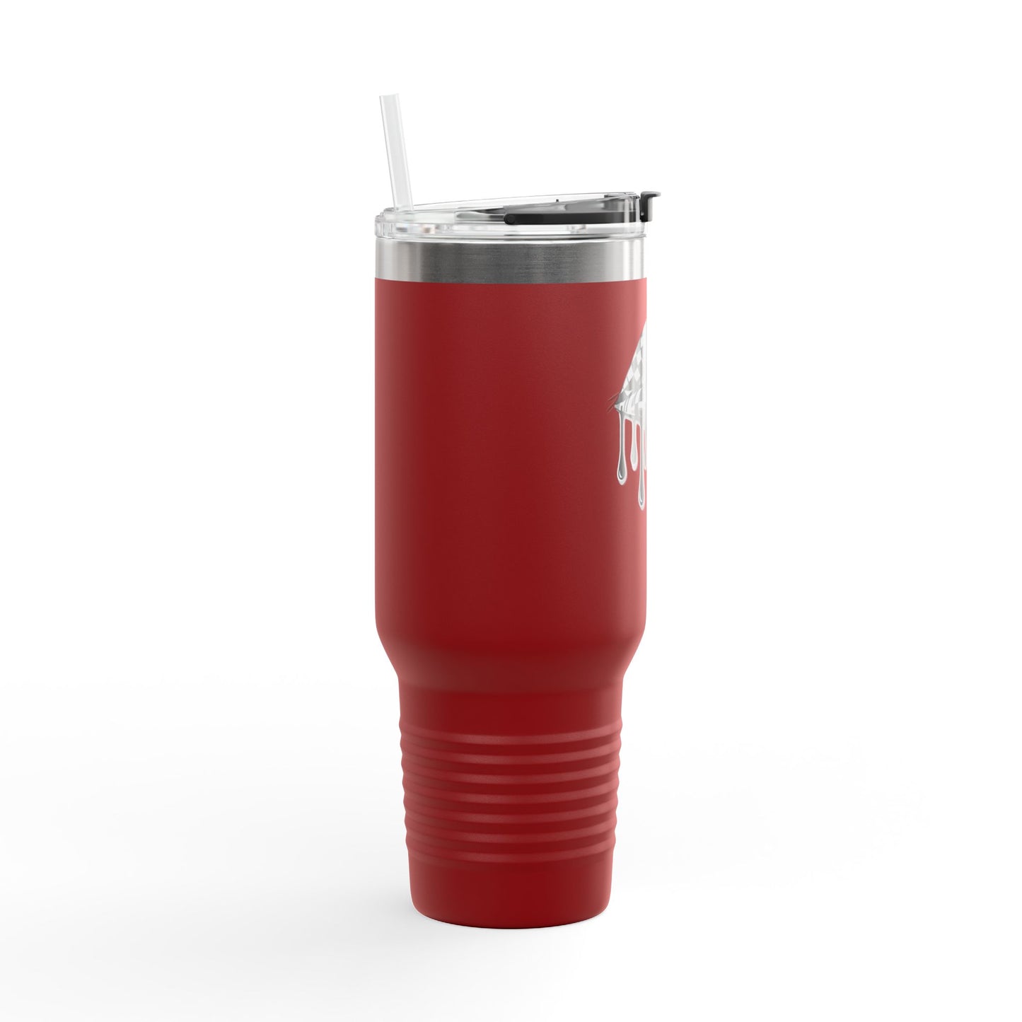Stylish Insulated Travel Mug, with Dripping Lip Design, Perfect for Coffee Lovers, Gift for Holidays, 40oz, Reusable Tumbler