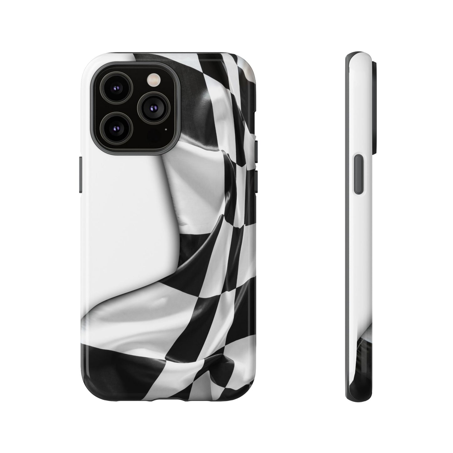 Racing Flag IPhone Case, Checkered Design Race Fans Tough Case