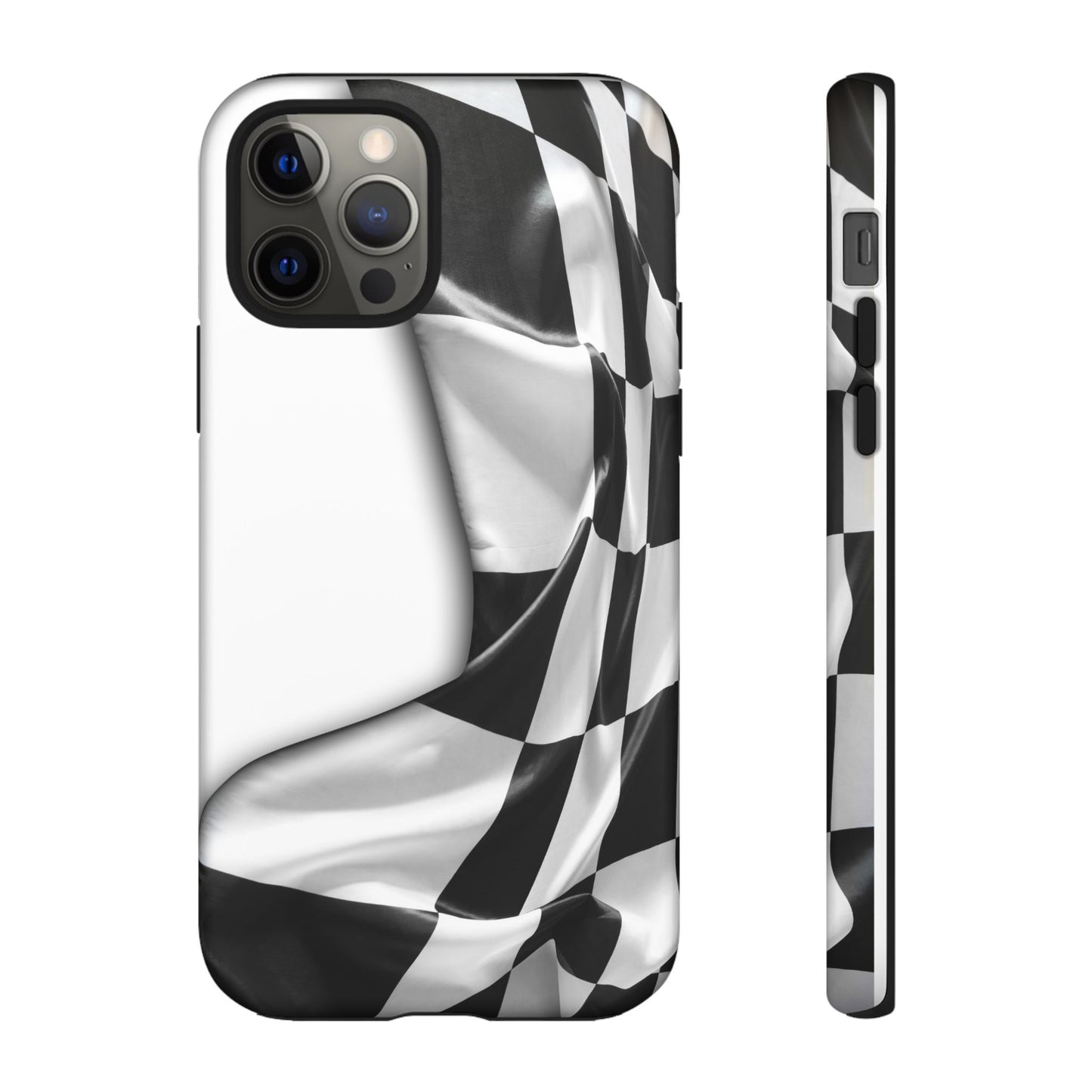 Racing Flag IPhone Case, Checkered Design Race Fans Tough Case